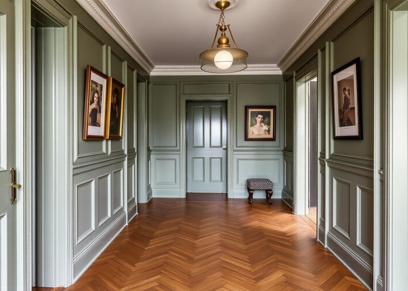 Refined hallway interior