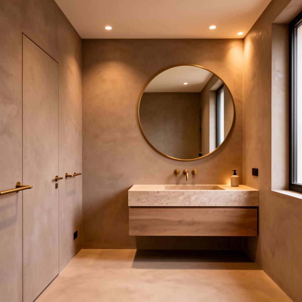 DDR Group high-end bathroom installation, Microcement ensuite, Hampstead